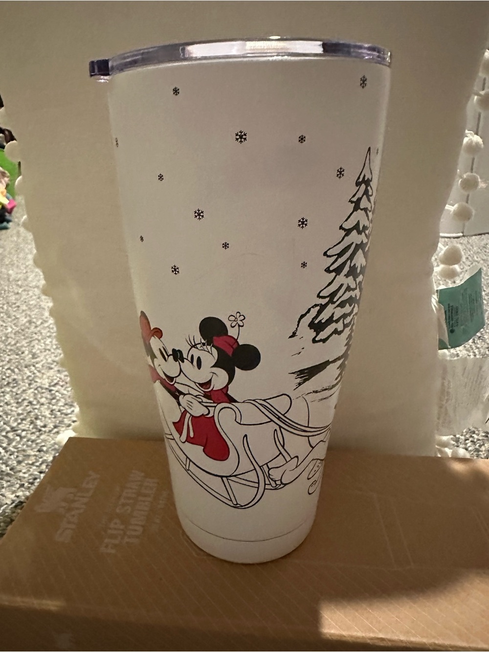 Disney Minnie and Mickey Winter Travel Tumbler